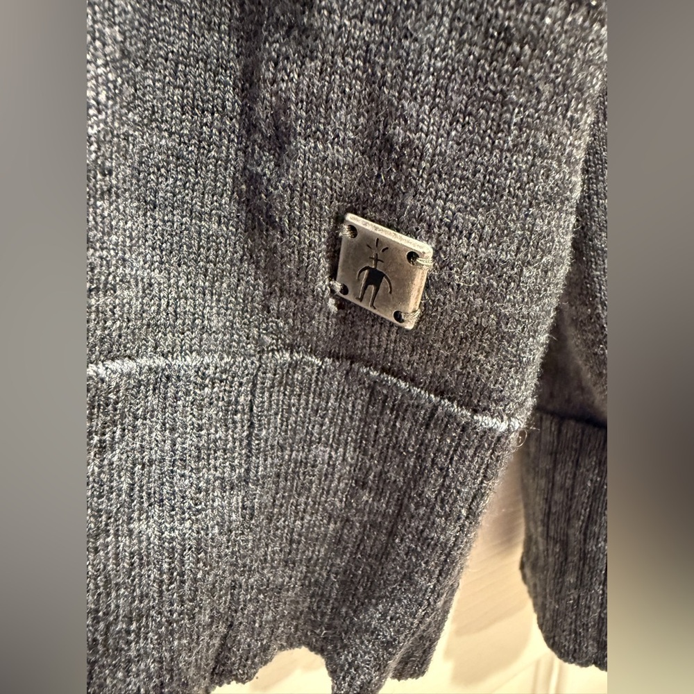 Smartwool Men’s Merino Wool 1/4 Zip Pullover Sweater Gray Size XL - Picture 6 of 11